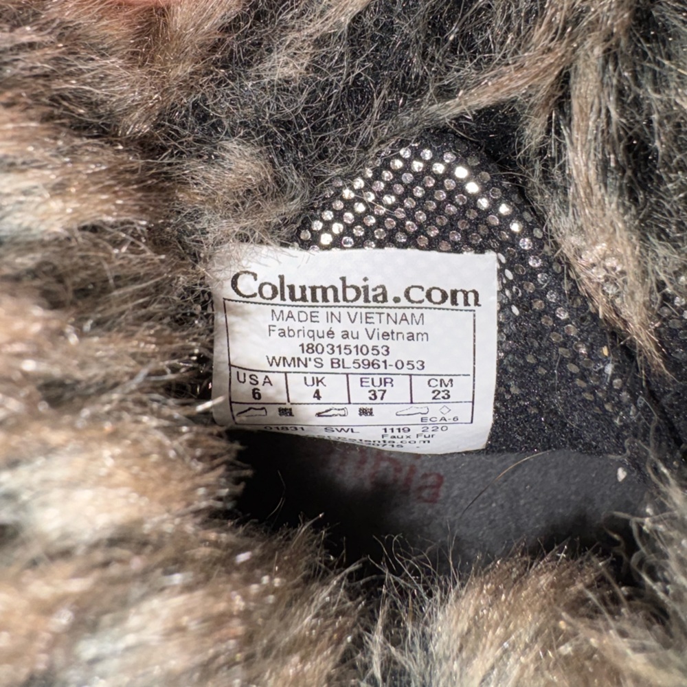Columbia Black and Blue Fur-Lined Boots - Picture 4 of 4